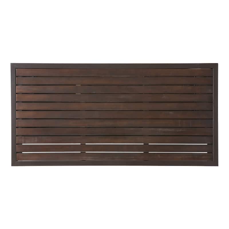 Milos Outdoor Acacia Wood Bar Table by Christopher Knight Home - N/A