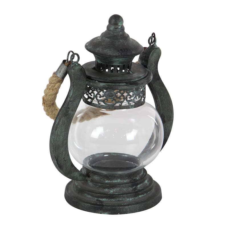Metal Candle Lantern - Black - Roche River Decor