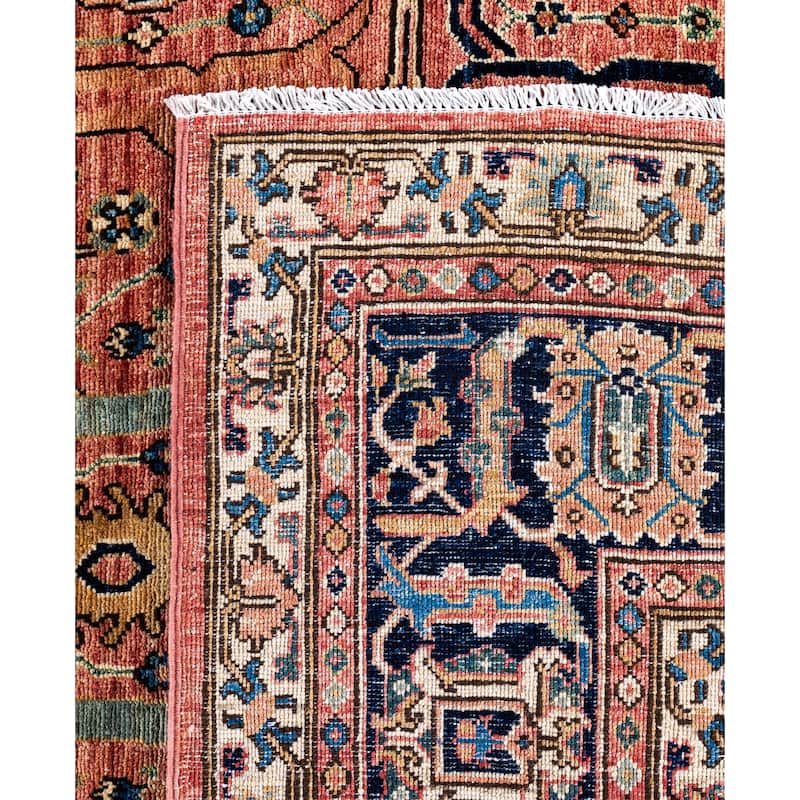 Serapi One-of-a-Kind Hand-Knotted Area Rug - Pink - 8' 11" x 12' 0"