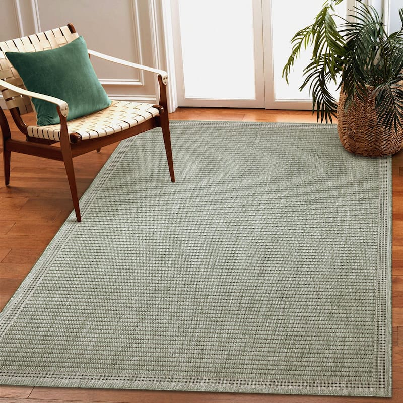 Liora Manne Malibu Simple Border Indoor/Outdoor Rug