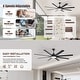 preview thumbnail 29 of 70, 52/66/72/84 Inch Smart Ceiling Fan with Light ,Wall Switch, APP Control,Dimmable LED,8 Blades