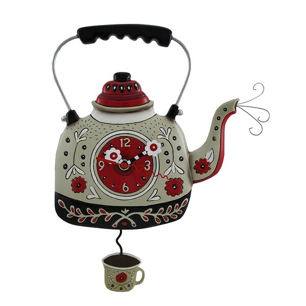 Shop Allen Designs Kettle S On Decorative Tea Pot Wall Clock 14