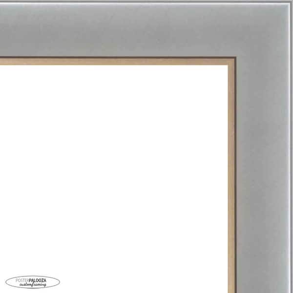 17x11 Contemporary Silver Complete Wood Picture Frame with UV Acrylic
