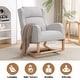 preview thumbnail 25 of 66, HOMYKA 27.3" Wide Rocking Chair for Nursery Room