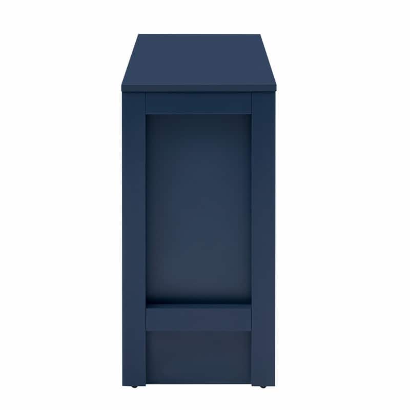 Multifunctional 89.7" Wooden Sideboard with Extendable Table and Storage for Living Room Organization
