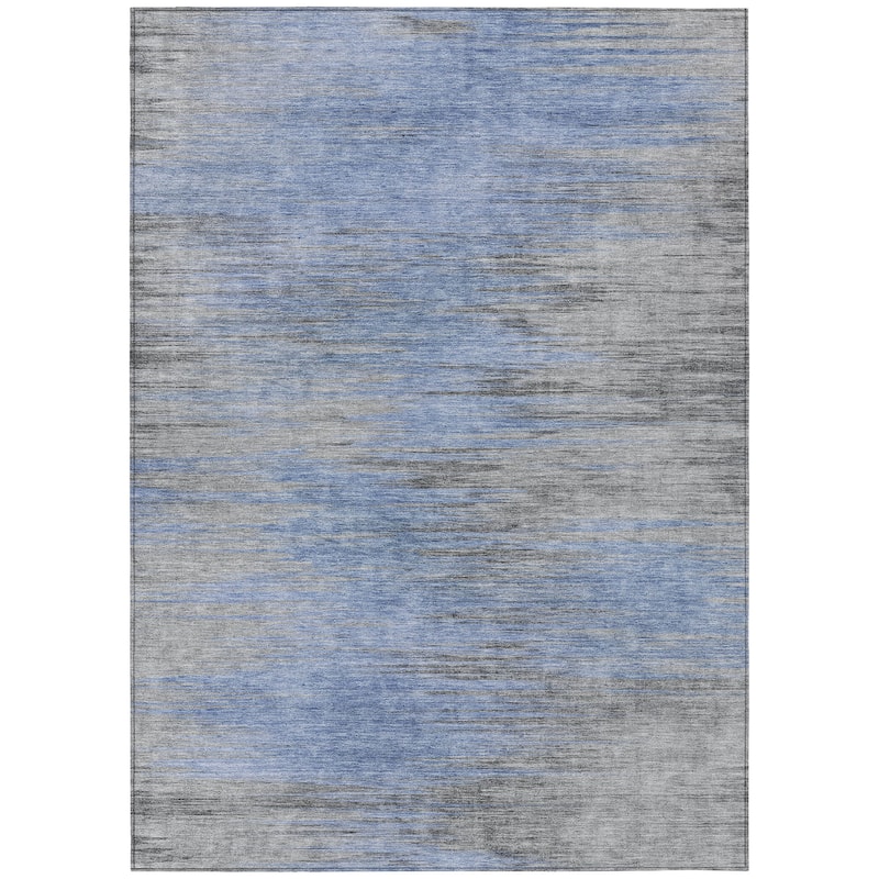Machine Washable Indoor/ Outdoor Chantille Modern Ombre Rug