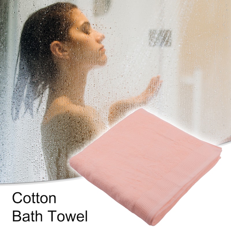 1pc Soft Absorbent Cotton Bath Towel for Bathroom Shower 59.06"x28.35"