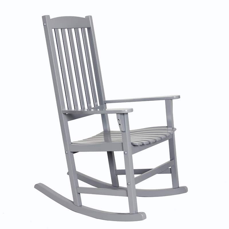 Cambridge Casual Alston Wood Outdoor Rocking Chair - Slate Grey