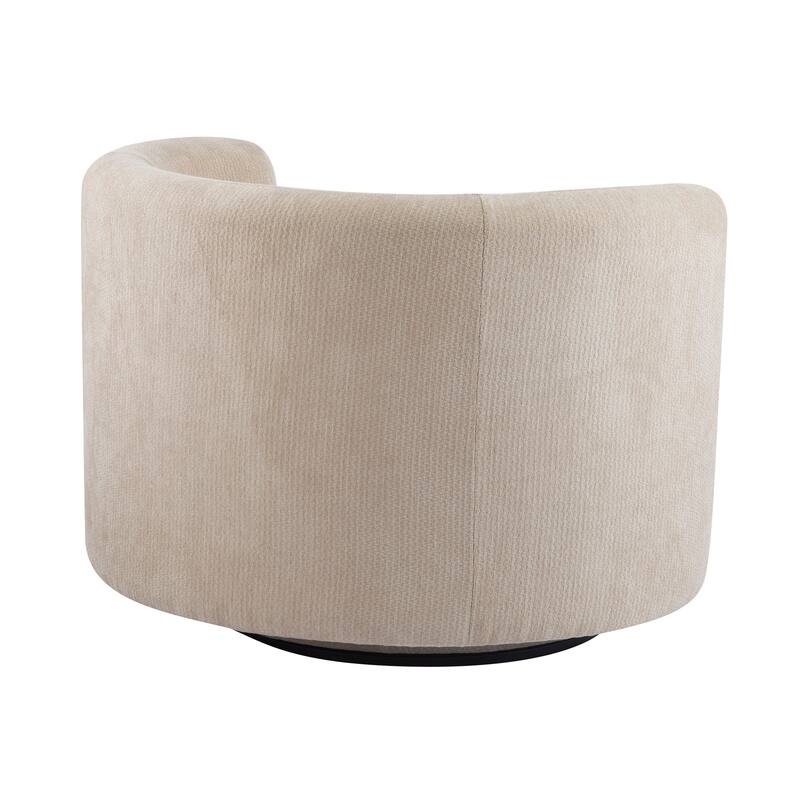 Christopher Knight Home - Swivel Green Fabric Accent Armchair with Lumbar Pillow