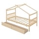 preview thumbnail 30 of 46, Roomfitters Twin Size Wooden House Bed with Storage, Functional and Stylish Sleeping Solution with Built-In Compartments
