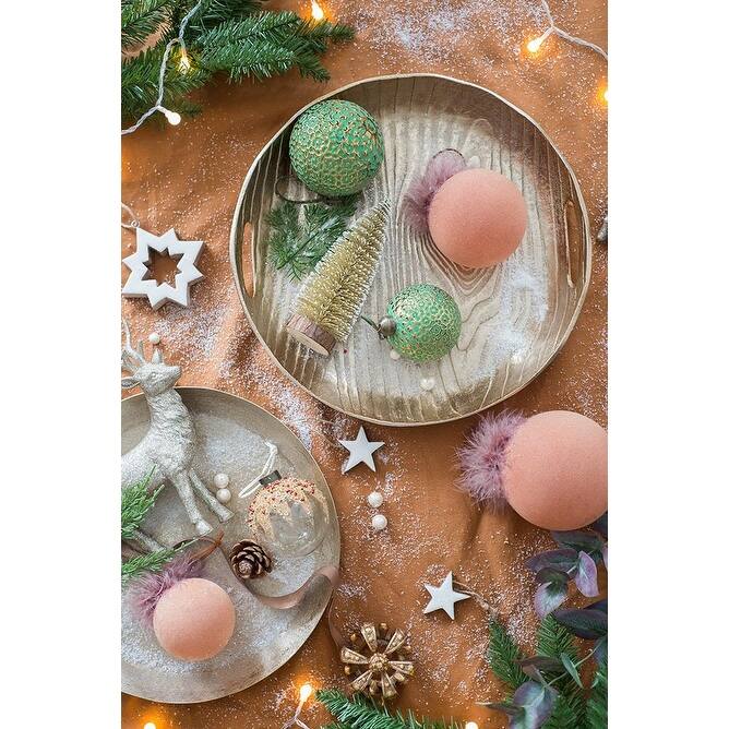 D3" Christmas Ball Ornaments, Glass Decorative Hanging Ball Christmas Tree Ornaments for Holiday, Set of 12