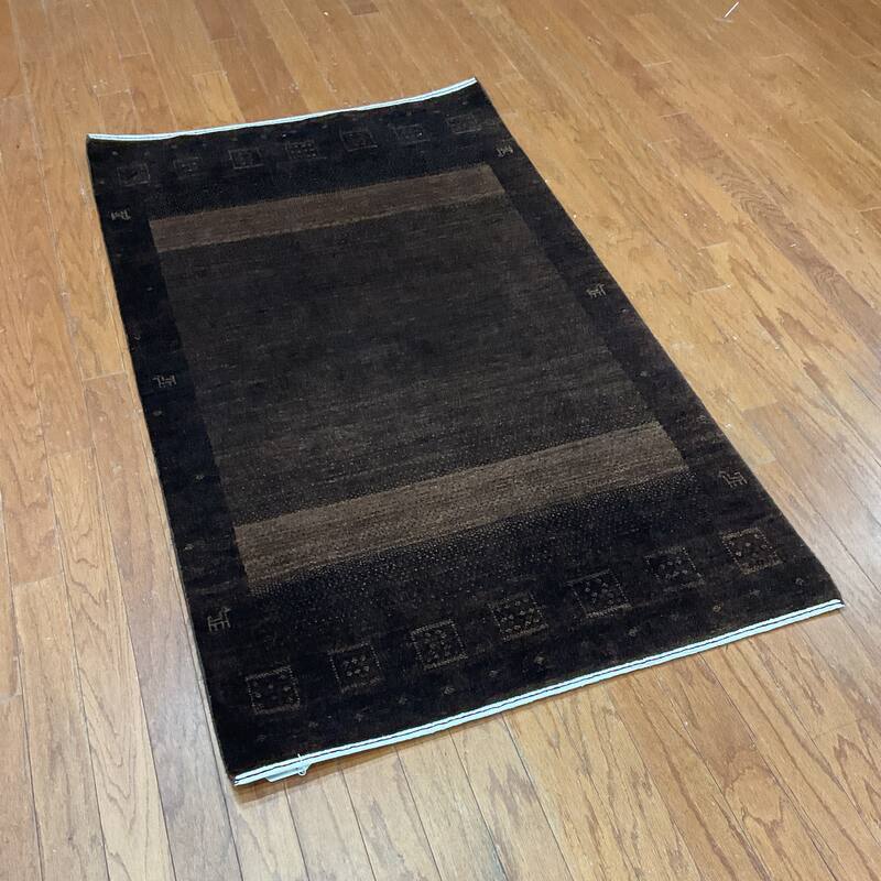 HERAT ORIENTAL Hand-knotted 3' x 5'2 Indo Gabbeh Wool Rug - 3' x 5'2"