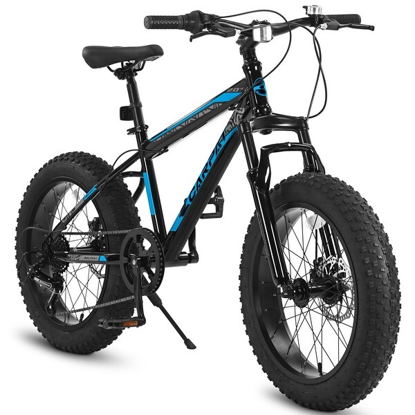 20 in. 7 Speed Steel Mountain Bike with Fat Tire On Sale Bed Bath Beyond 38368309