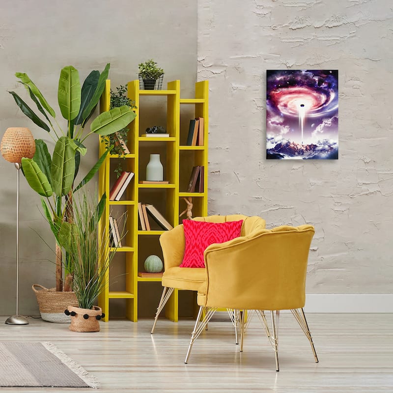 Stupell Surreal Space Nebula Rays Canvas Wall Art Design By Barrett Biggers