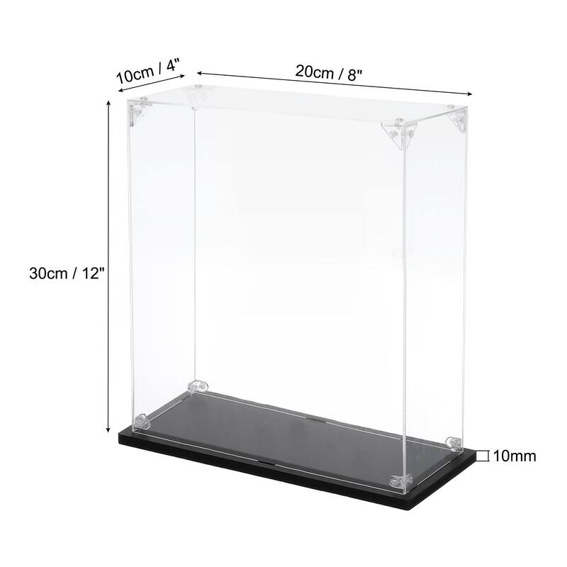Acrylic Display Case, for Displaying Collectibles, Dolls, Model Car - 4"x8"x12"