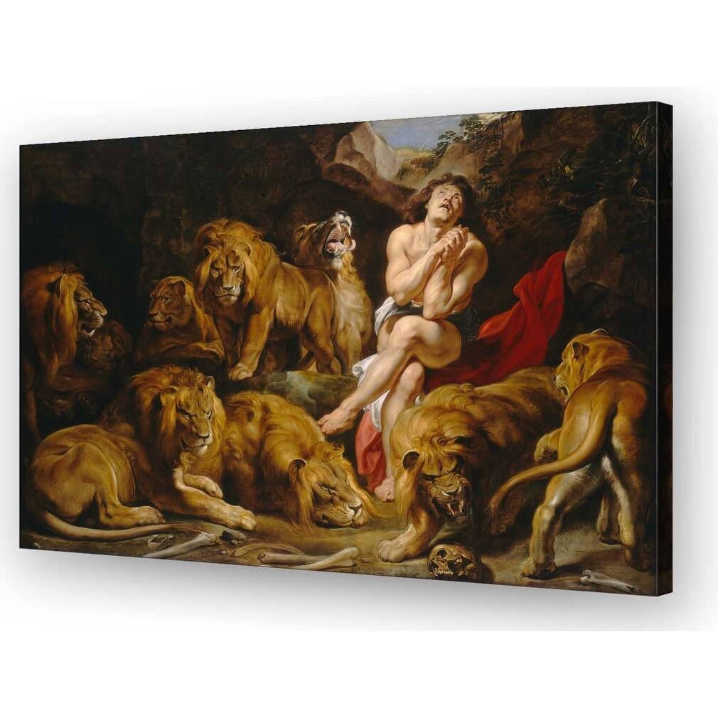 Wallpicss Daniel in The Lions Den Painting Poster Prints