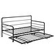 preview thumbnail 6 of 22, Industrial Style Twin Size Daybed with Adjustable Pop Up Trundle and Heavy-Duty Steel Metal Bedframe