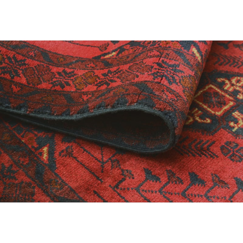 Khal Mohammadi Lawrence Red/Navy Runner - 2'9" x 9'6"