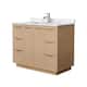 Option Light Straw / White Carrara Marble Top / Brushed