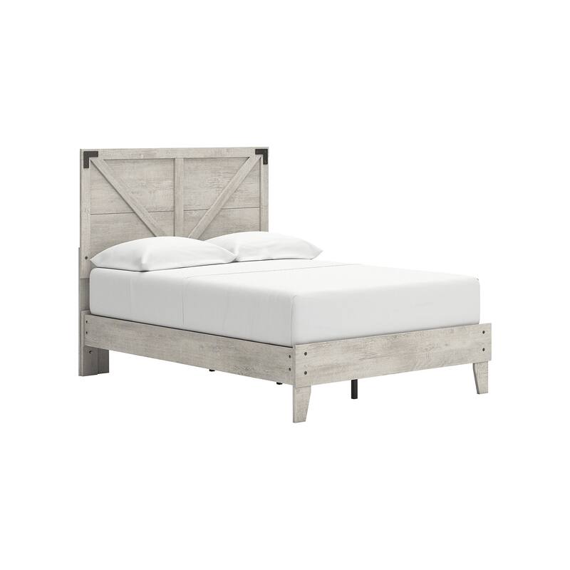 Signature Design by Ashley Shawburn White Platform Bed