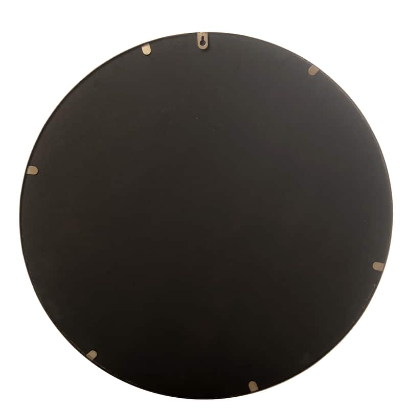 MacLuu Round Metal Wide Frame Wall Mirror