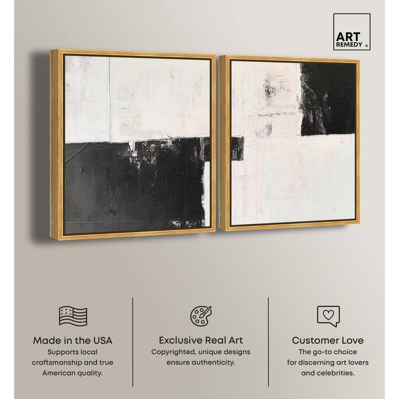 Shattered Symmetry II Canvas Set of 2 by Art Remedy
