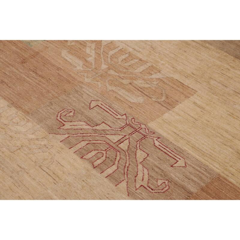 Rustic Bohemian Ri Gabbeh Hand Knotted Wool Area Rug