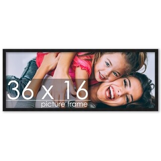 36x16 Frame Black Wood Picture Panoramic Frame - Picture Frame - Bed ...