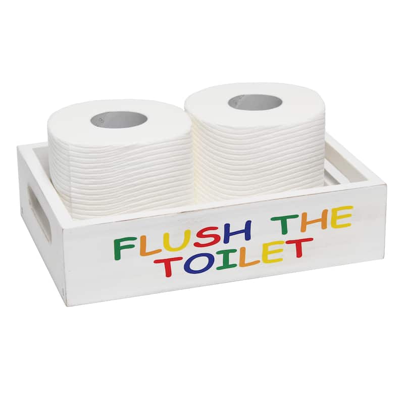 Elegant Designs Three Piece Decorative Wood Bathroom Set