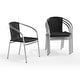 preview thumbnail 12 of 32, 4 Pack Aluminum and Rattan Commercial Indoor-Outdoor Restaurant Stack Chair