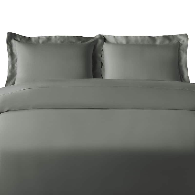Superior 300 Thread Count Rayon From Bamboo Solid Duvet Cover Set