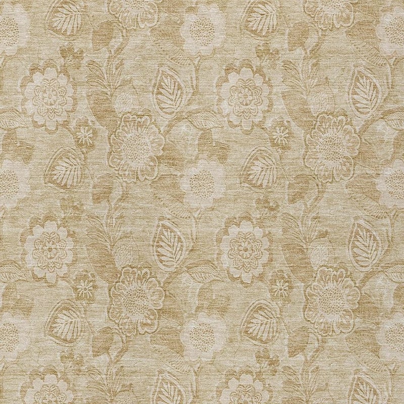 HomeRoots Floral Transitional Rectangle Outdoor Rug