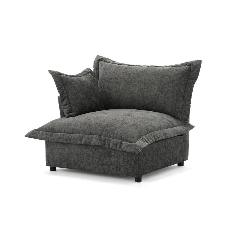 Double Layer Cushion Comfy Cloud Modular Sectional Sofa Couch Ottoman