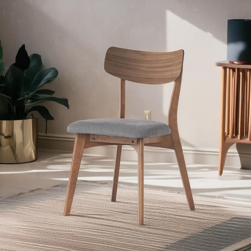 Dining Chairs Set of 2, Upholstered Chair Side Chair w/Rubber Wood Frame
