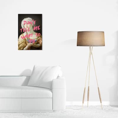 Wynwood Studio Canvas Fashion and Glam What to do Pink and Shabby Chic Wall Art Canvas Print