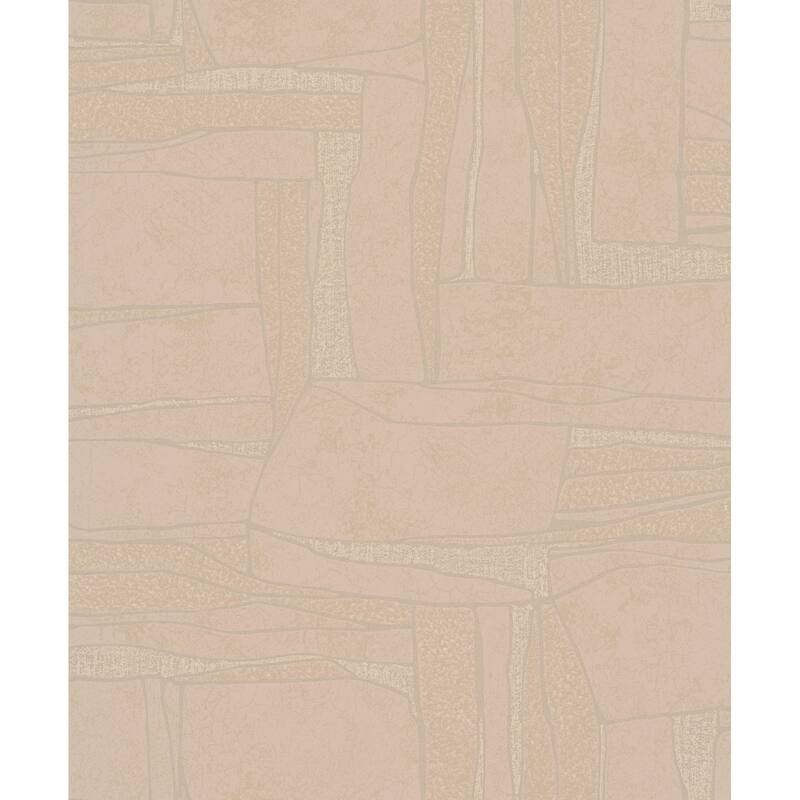 Galerie Wallcoverings Terra Collection Geometric Graphic Glitter Finish Clay on Non-woven Wallpapr Roll - 33-feet long x 21-inches wide - Pink