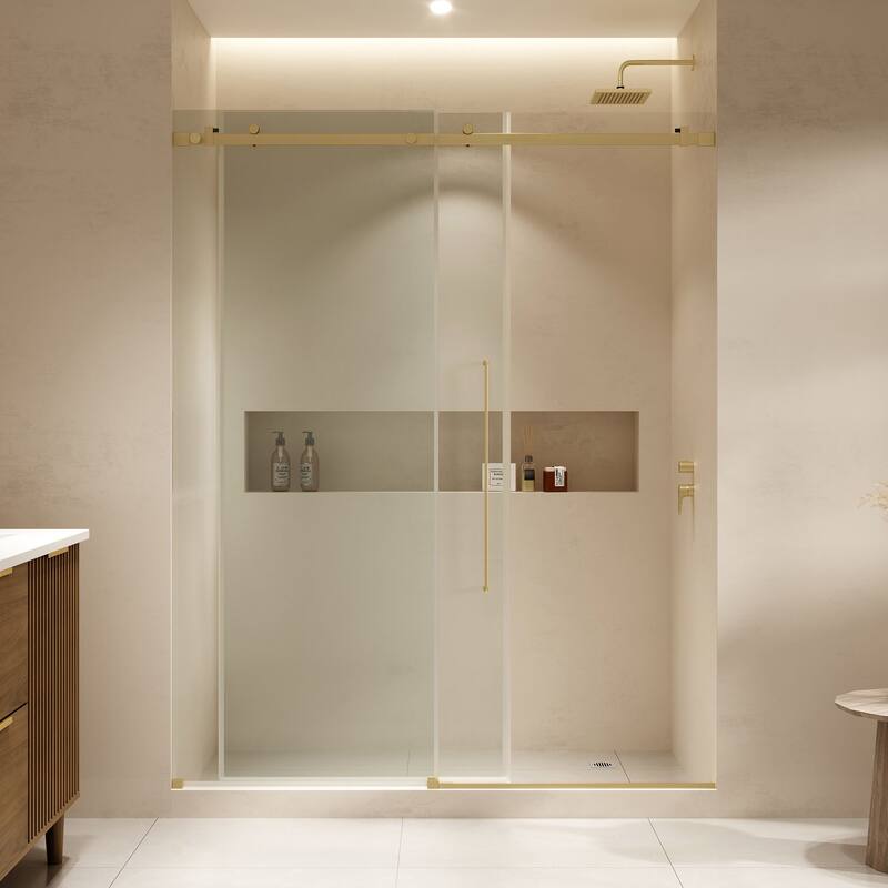 Selby Frameless Sliding Clear Alcove Shower Door