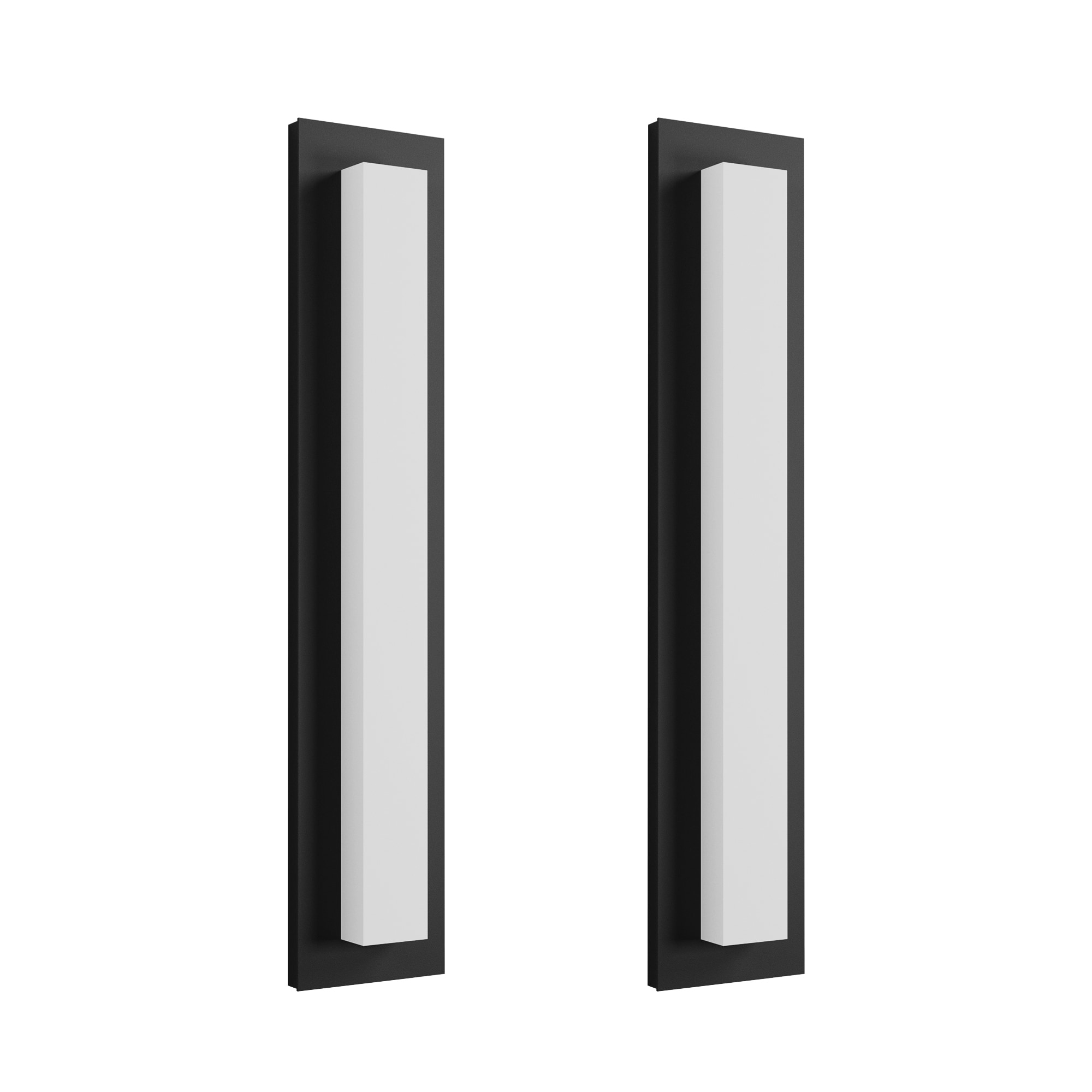 Aluminum LED Outdoor Wall Sconce Rectangle Wall Mounted Lights