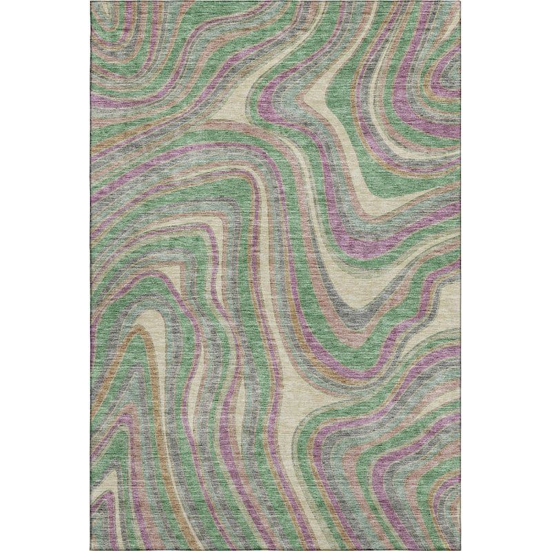 Premium Washable Super Soft Modern Waves Mayfield Rug