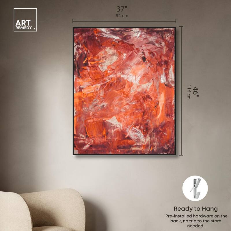 Shades of Red II Canvas by Art Remedy