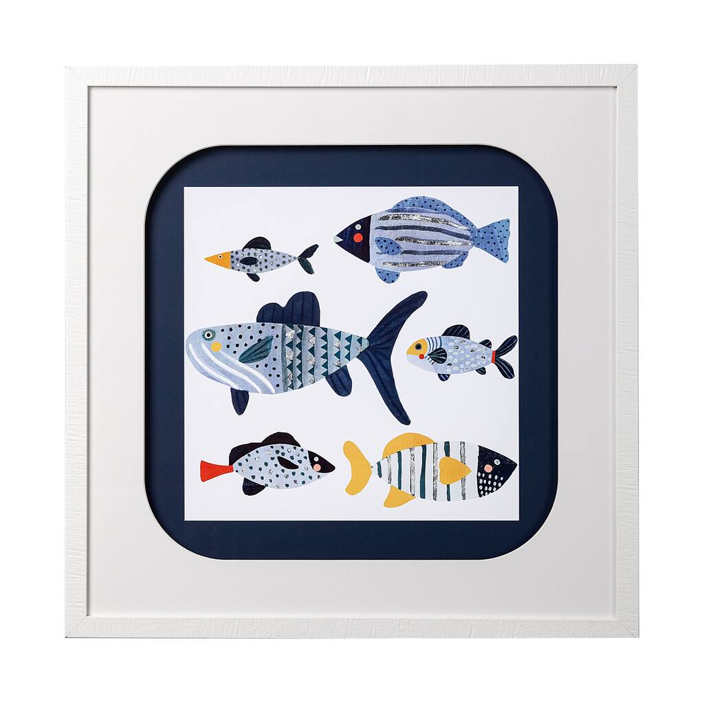 Patterned Fish II Framed Art Print
