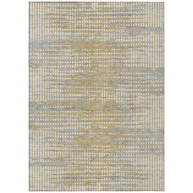 Machine Washable Indoor/ Outdoor Casual Keystone Chantille Rug