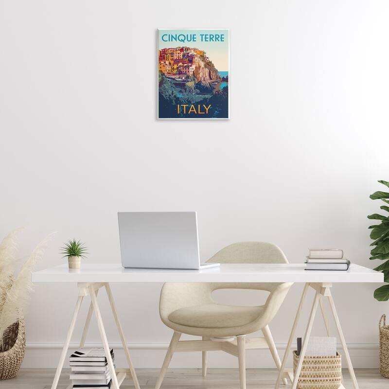 Stupell Italian Coast Cityscape Wall Plaque Art Design By Victoria Barnes