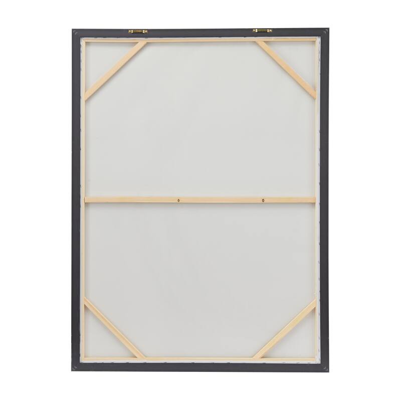 White Canvas Women Landscape Framed Wall Art with Silver Frame