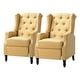 preview thumbnail 50 of 87, Debora Wingback Button Tufted Push-back Recliners (Set of 2)