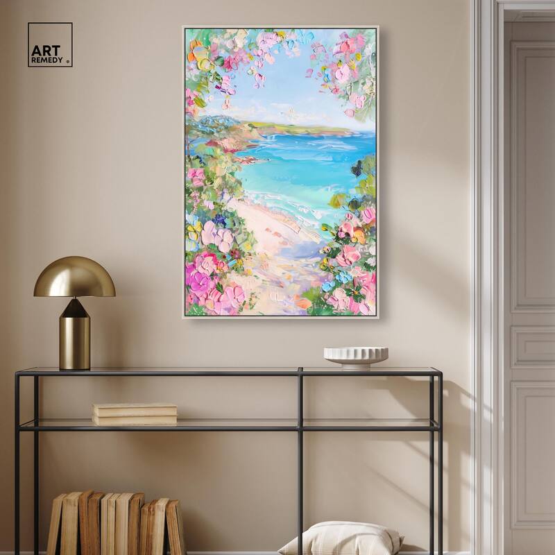 Hillside Harbor View II Canvas by Art Remedy