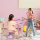 preview thumbnail 8 of 7, Qaba 37-Key Kids Toy Keyboard Piano Musical Electronic Instrument Grand Piano with Microphone, Stool, MP3 - Pink