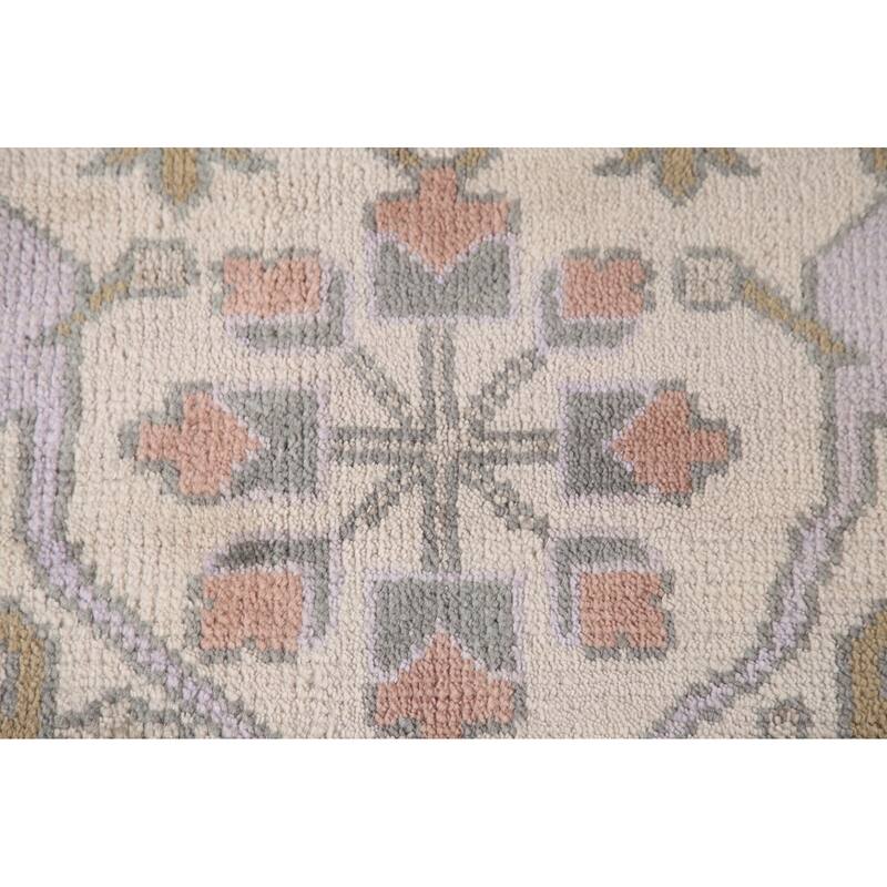 Large Oushak Oriental Rug Handmade Wool Carpet - 9'11"x 14'0"