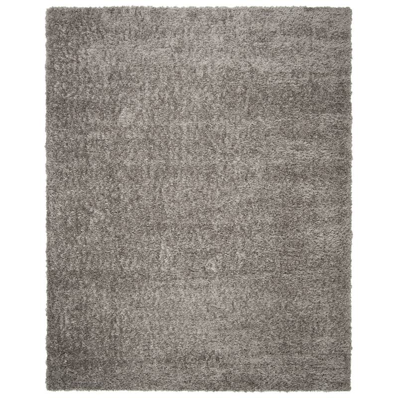 SAFAVIEH Madrid Shag Soledad Solid 2-inch Thick Rug - 8' x 10' - Charcoal