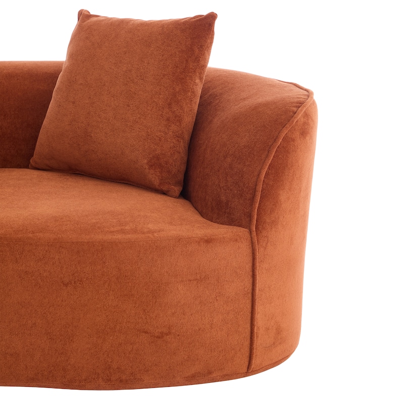 Christopher Knight Home - Linda Fabric Curved 126" Sectional Sofa